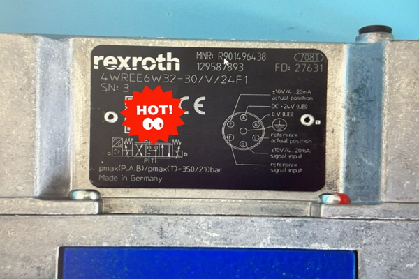 Rexroth R901496438 Proportional Directional Valve 4WREE6W32-3X/V/24F1